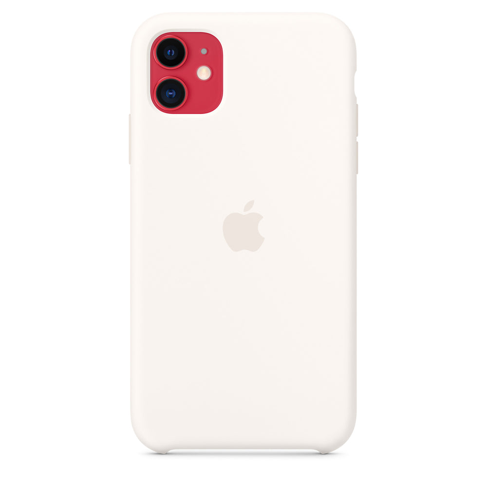 غطاء سيليكون لهاتف iPhone 11 - أبيض OB