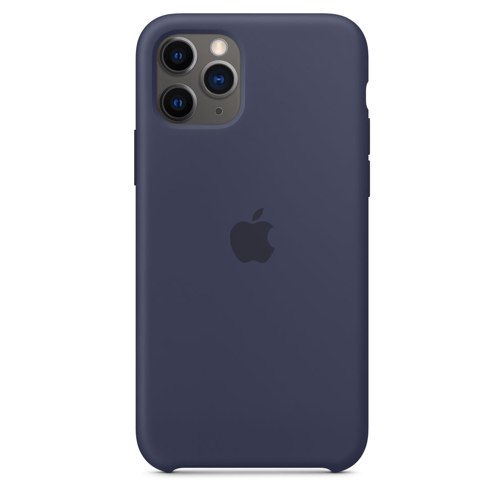 غطاء سيليكون لهاتف iPhone 11 Pro - أزرق داكن OB