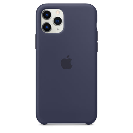 غطاء سيليكون لهاتف iPhone 11 Pro - أزرق داكن OB