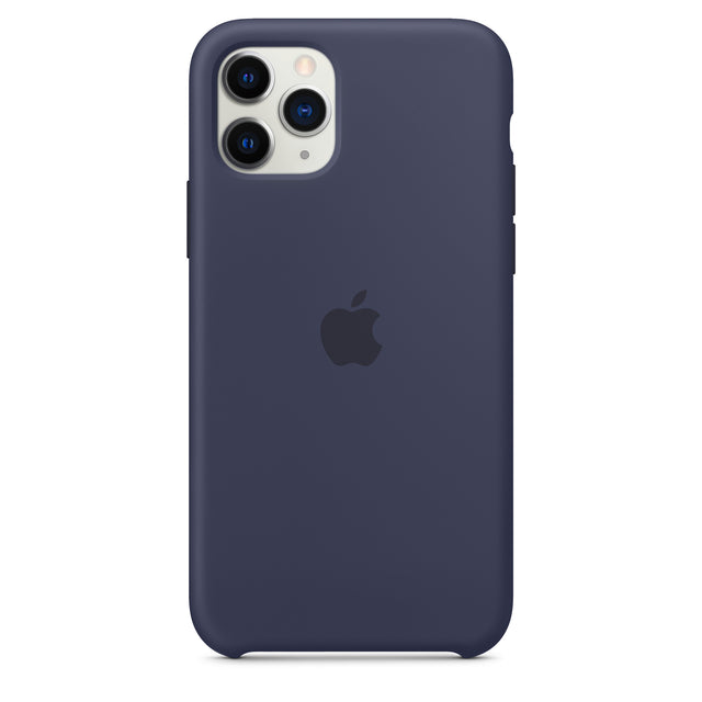 غطاء سيليكون لهاتف iPhone 11 Pro - أزرق داكن OB