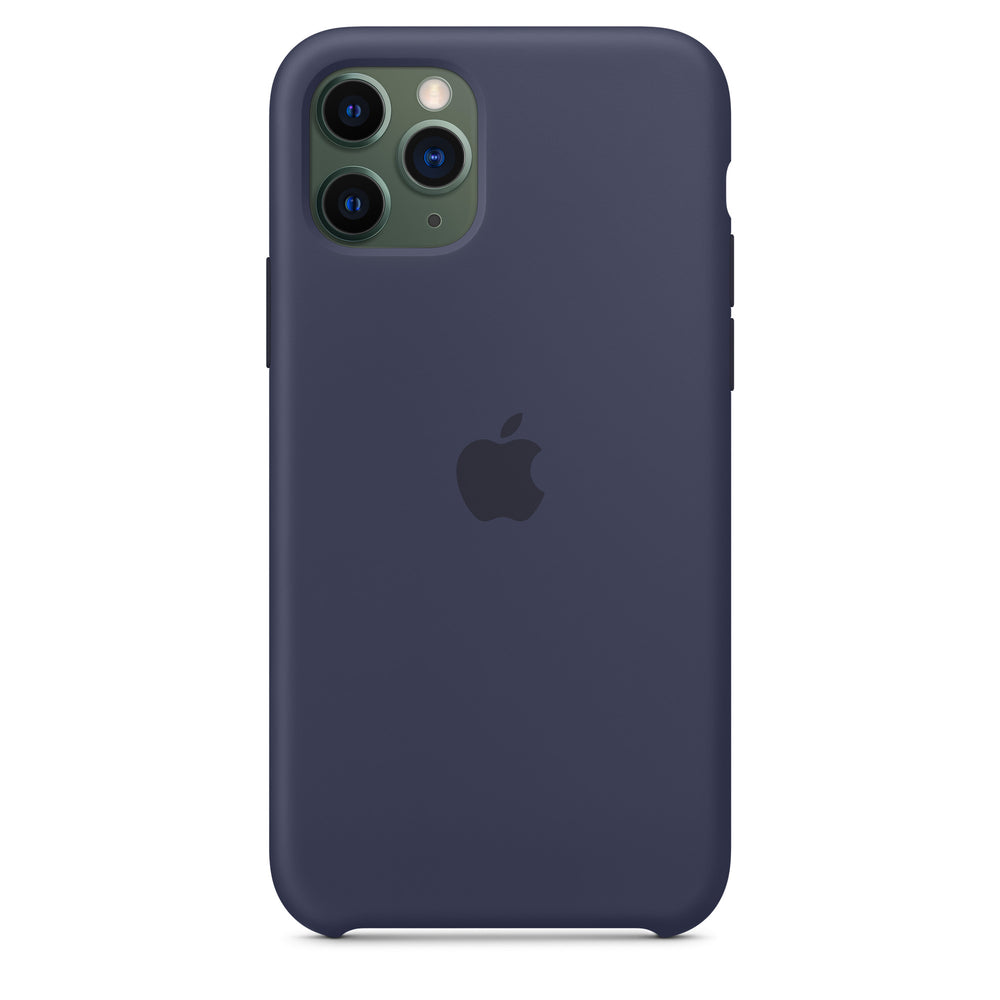 غطاء سيليكون لهاتف iPhone 11 Pro - أزرق داكن OB