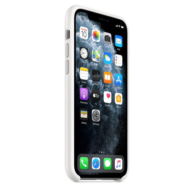 غطاء سيليكون لهاتف iPhone 11 Pro - أبيض OB