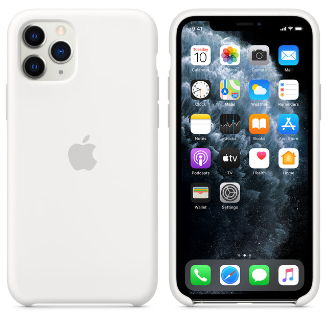 غطاء سيليكون لهاتف iPhone 11 Pro - أبيض OB