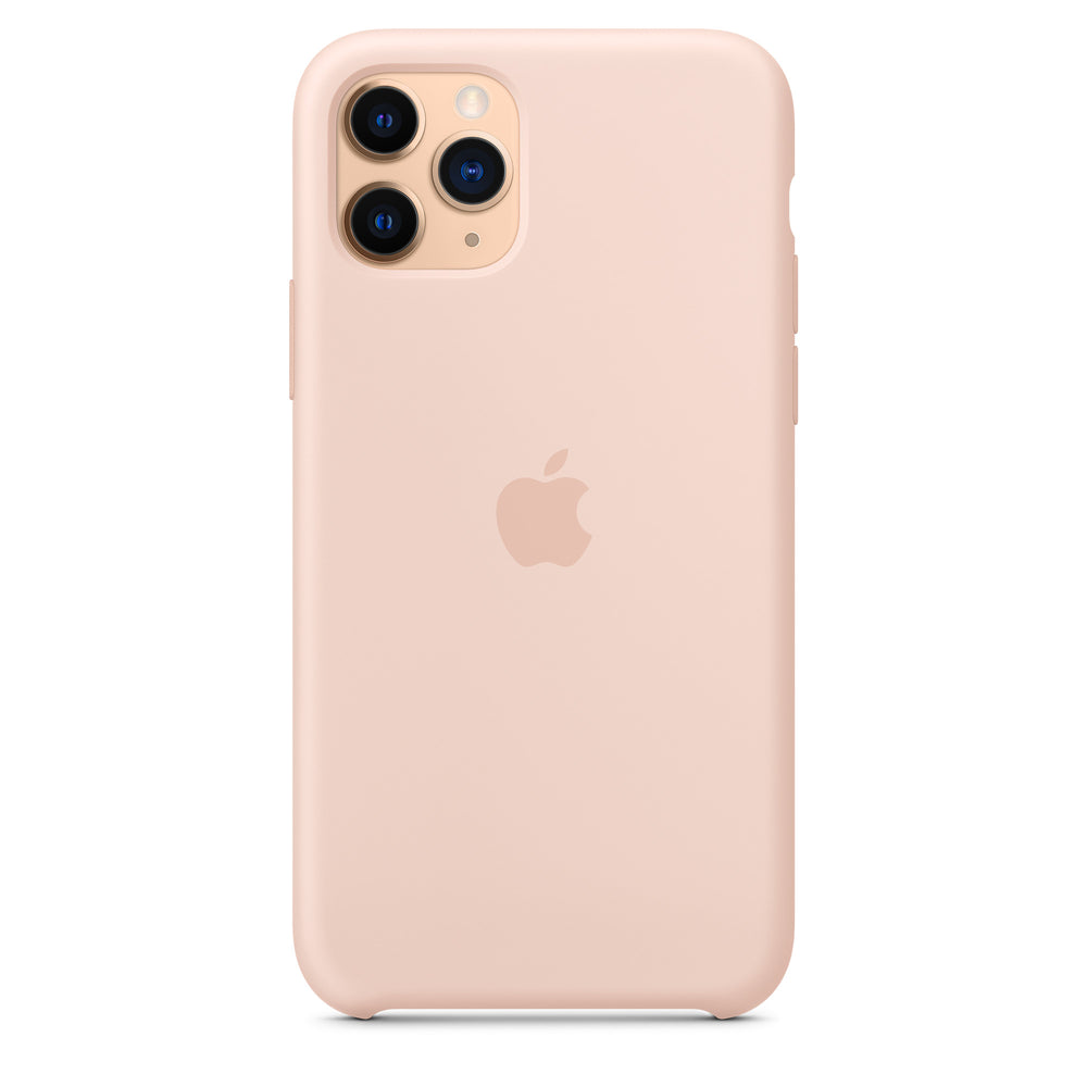 غطاء سيليكون لهاتف iPhone 11 Pro - وردي رملي OB