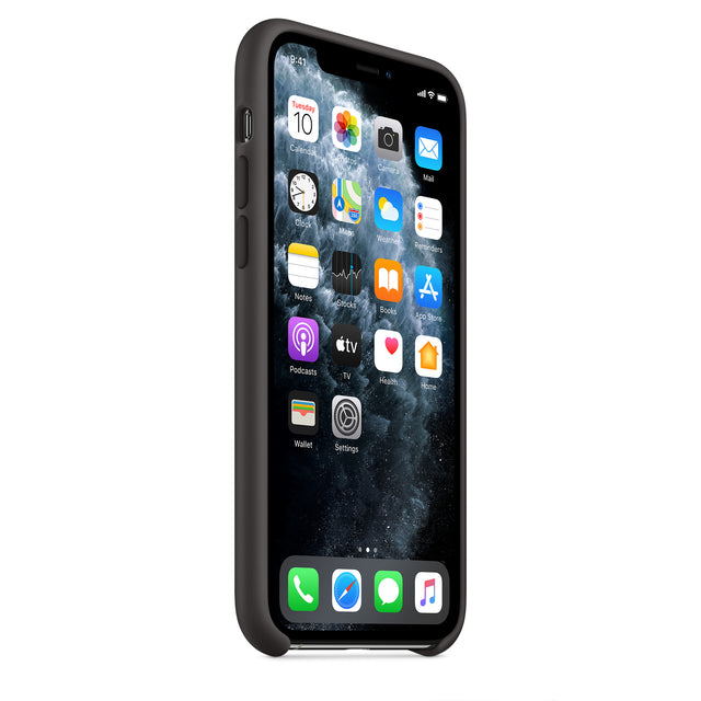 غطاء سيليكون لهاتف iPhone 11 Pro - أسود OB