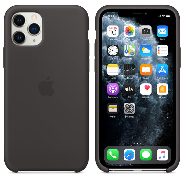 غطاء سيليكون لهاتف iPhone 11 Pro - أسود OB