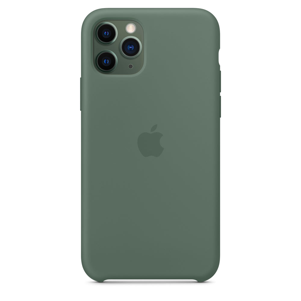 غطاء سيليكون لهاتف iPhone 11 Pro - أخضر صنوبر OB