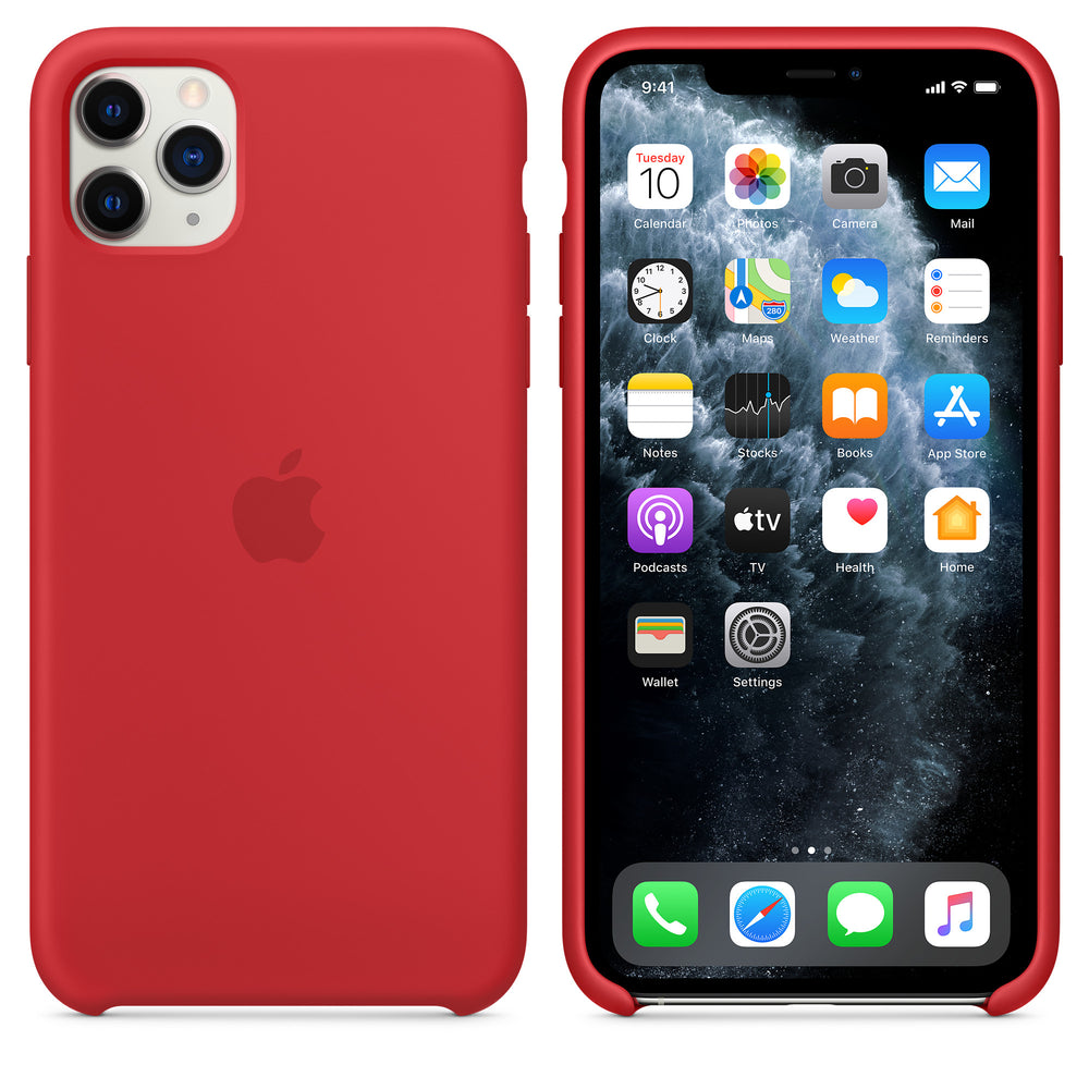 غطاء سيليكون لهاتف iPhone 11 Pro Max - (PRODUCT)RED OB