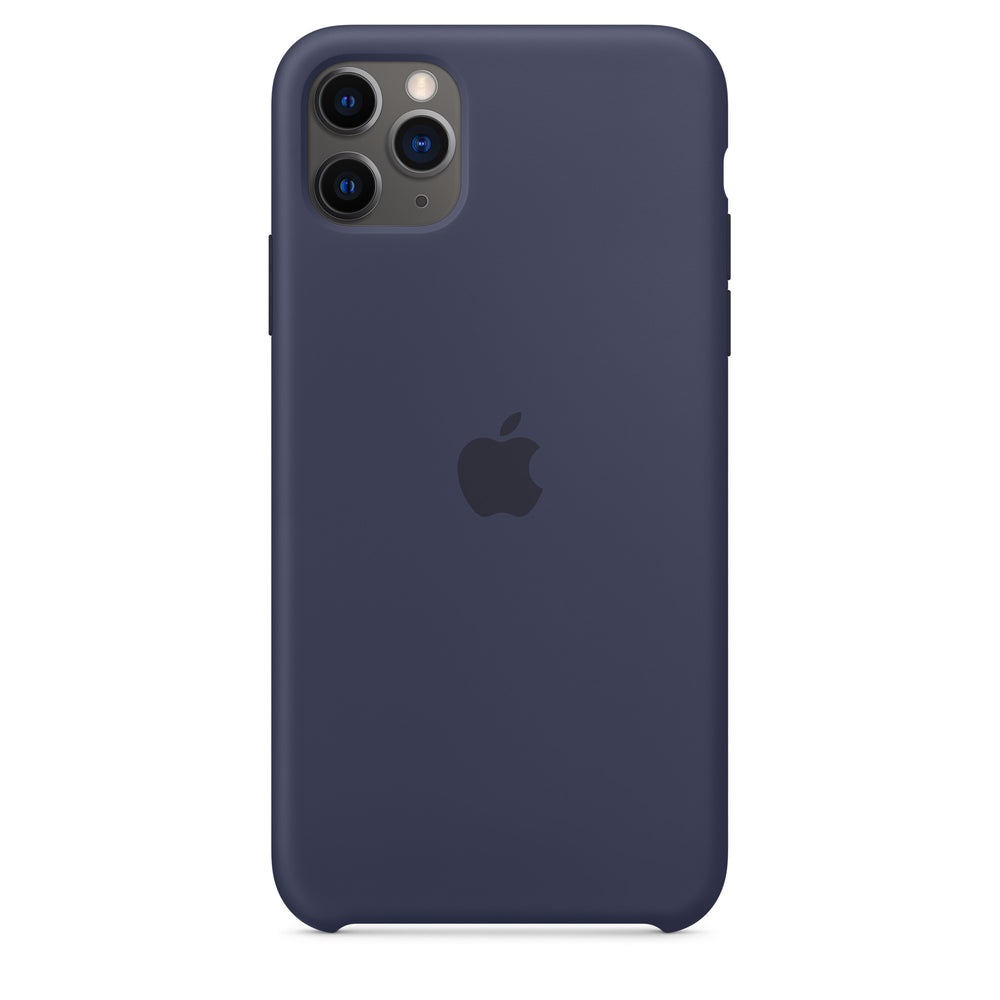 غطاء سيليكون لهاتف iPhone 11 Pro Max - أزرق داكن OB