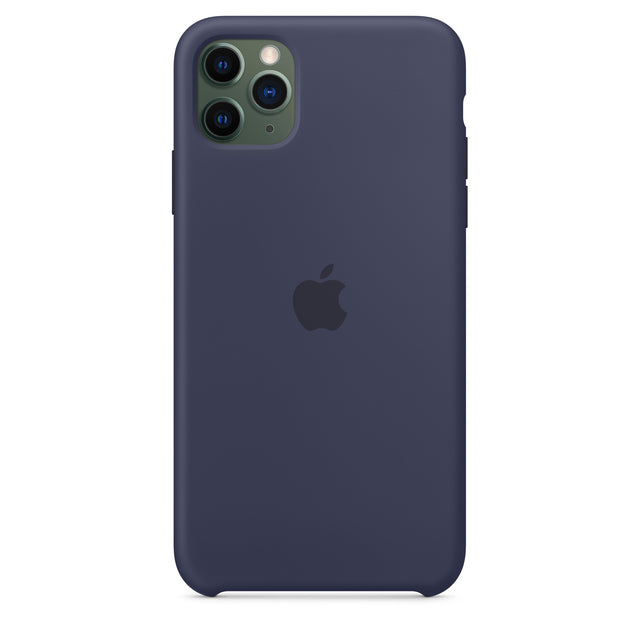غطاء سيليكون لهاتف iPhone 11 Pro Max - أزرق داكن OB