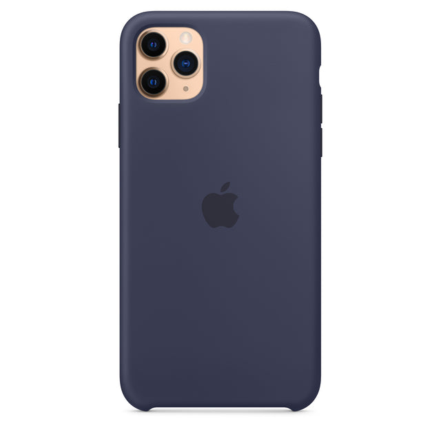 غطاء سيليكون لهاتف iPhone 11 Pro Max - أزرق داكن OB