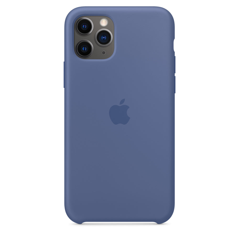 غطاء سيليكون لهاتف iPhone 11 Pro - أزرق كتاني OB
