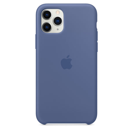 غطاء سيليكون لهاتف iPhone 11 Pro - أزرق كتاني OB