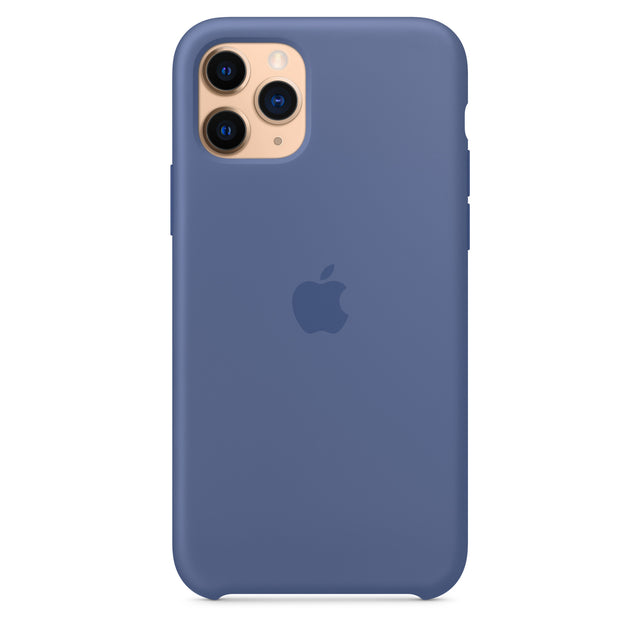 غطاء سيليكون لهاتف iPhone 11 Pro - أزرق كتاني OB