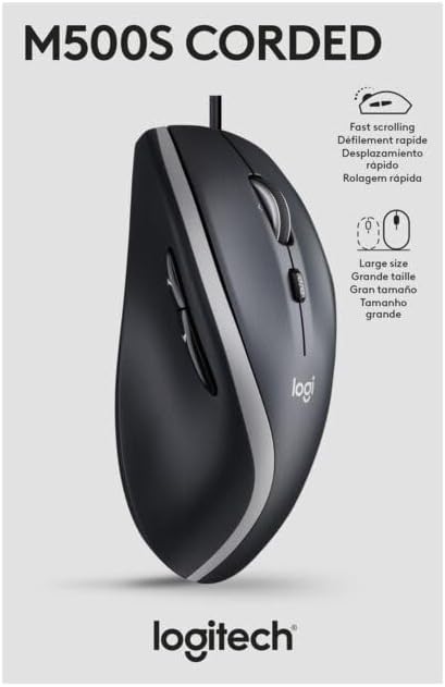 Logitech M500s Advanced Corded Mouse
