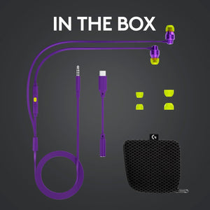 Logitech 981-000936 g g333 auriculares fio jack 3,5mm vr purple, Wired