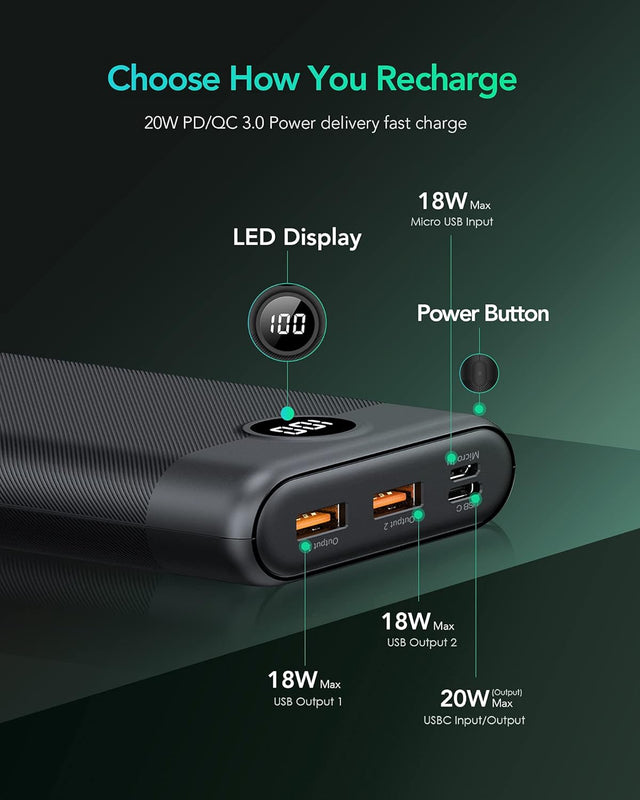 Charmast Power Bank 30000