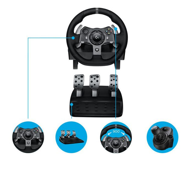 Logitech G920 Driving Force Racing Wheel, USB