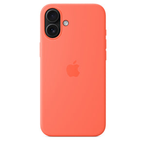 iPhone 16 Plus Silicone Case with MagSafe – Tangerine OB