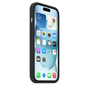 iPhone 15 Silicone Case with MagSafe – Black OB