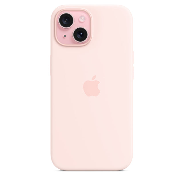 iPhone 15 Silicone Case with MagSafe – Light Pink OB