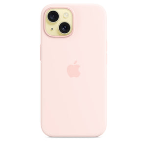 iPhone 15 Silicone Case with MagSafe – Light Pink OB
