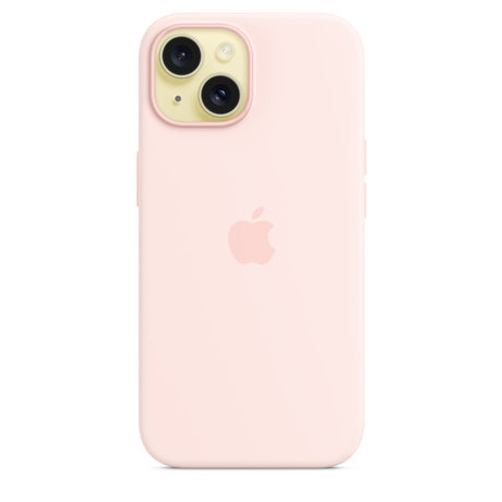 iPhone 15 Silicone Case with MagSafe – Light Pink OB