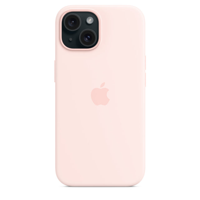 iPhone 15 Silicone Case with MagSafe – Light Pink OB
