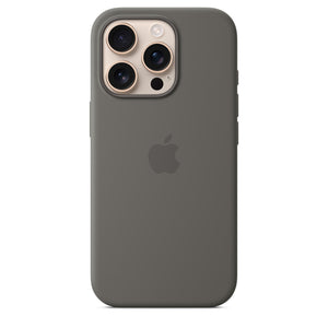 iPhone 16 Pro Silicone Case with MagSafe – Stone Gray OB