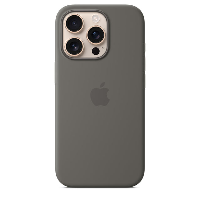 iPhone 16 Pro Silicone Case with MagSafe – Stone Gray OB