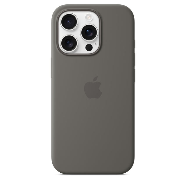 iPhone 16 Pro Silicone Case with MagSafe – Stone Gray OB