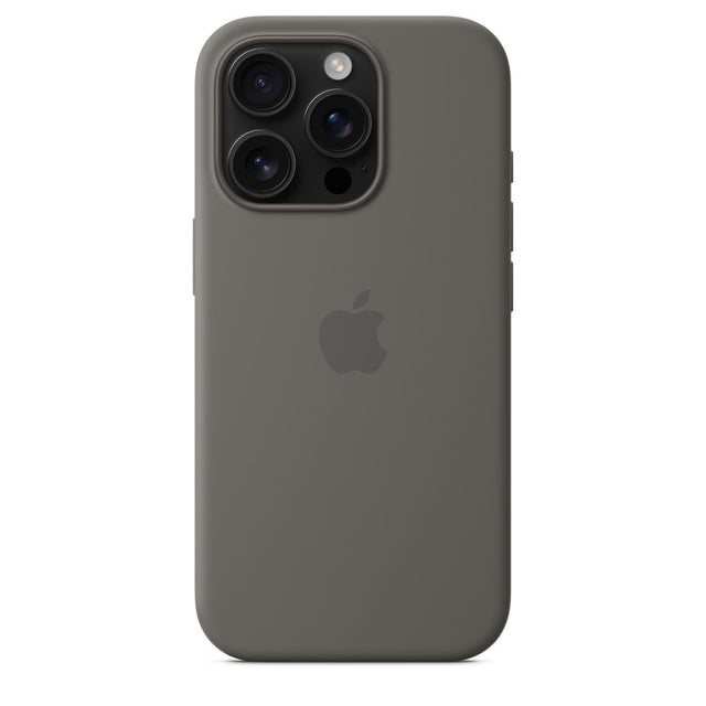 iPhone 16 Pro Silicone Case with MagSafe – Stone Gray OB