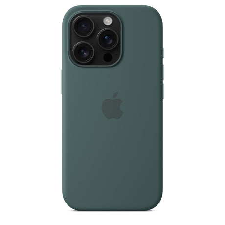 iPhone 16 Pro Silicone Case with MagSafe – Lake Green