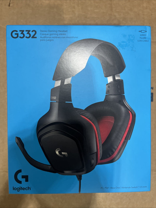 Logitech G332 Stereo Gaming Headset for PC, PS4