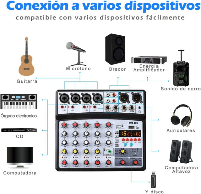 Console de mixage DJ numérique professionnelle