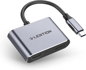 لينتيون USB C إلى HDMI ومنفذ DisplayPort OB