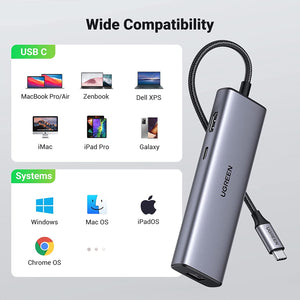 UGREEN USB C Hub 7-in-1 4K@30Hz Type  OB