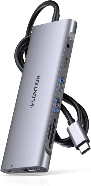 LENTION 3.3FT Long Cable USB C Hub  OB