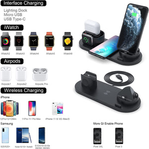 Wireless Charger, 6 in 1 Wireless