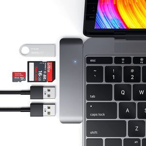 Satechi Adaptateur USB 3.0 3-en-1 en aluminium Type-C