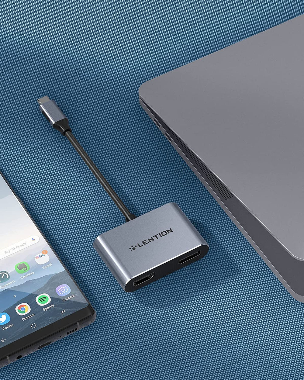 LENTION USB C to HDMI & DisplayPort  OB