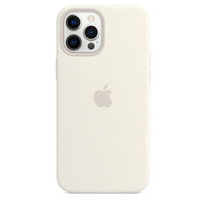 غطاء حماية سيليكون لهاتف iPhone 12 Pro Max مع MagSafe - أبيض OB 