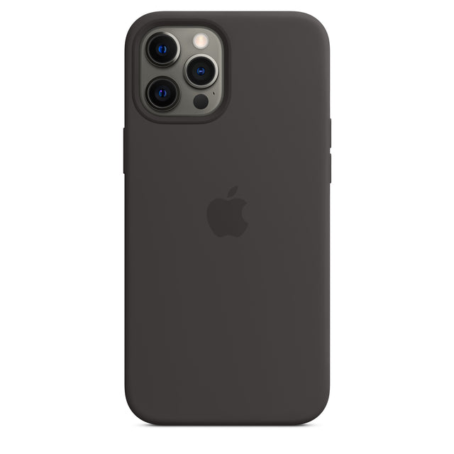 Coque en silicone pour iPhone 12 Pro Max avec MagSafe - Noir OB 