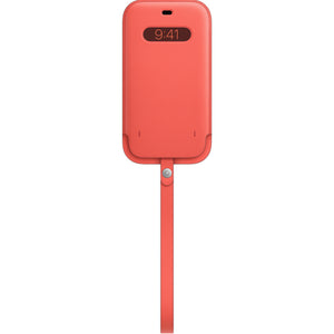 حافظة جلدية لهاتف iPhone 12 Pro Max مع MagSafe - Pink Citrus OB 