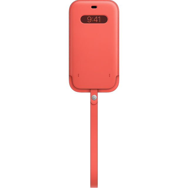 iPhone 12 Pro Max Leather Sleeve with MagSafe - Pink Citrus OB