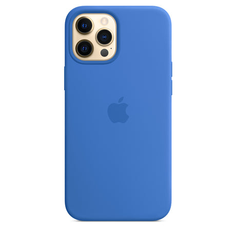 غطاء حماية سيليكون لهاتف iPhone 12 Pro Max مع MagSafe - Capri Blue OB 