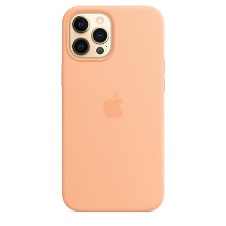 Coque en silicone pour iPhone 12 Pro Max avec MagSafe - Cantaloup OB 