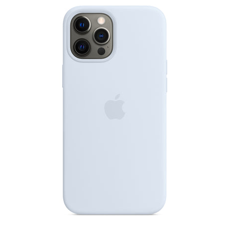 Coque en silicone pour iPhone 12 Pro Max avec MagSafe - Bleu nuage OB 