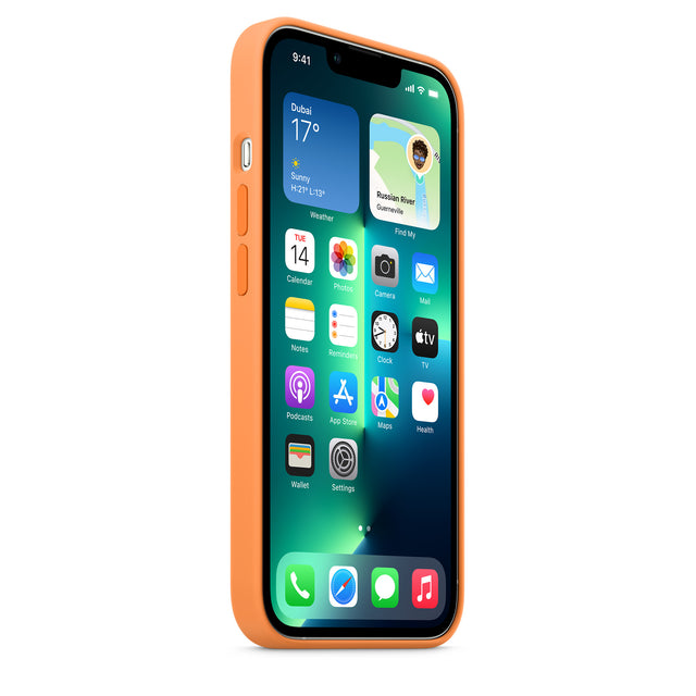 غطاء حماية سيليكون لهاتف iPhone 13 Pro مع MagSafe - Marigold OB 