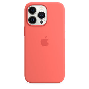 غطاء حماية سيليكون لهاتف iPhone 13 Pro مع MagSafe - وردي Pomelo OB 